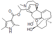 CAS#: 23509-21-9， Batrachotoxinin A 20-(2,4,5-Trimethyl-1H-Pyrrole-3-Carboxylate)