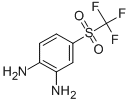 structure of CAS# 2355-16-0, 4-[(Trifluoromethyl)sulfonyl]-o-phenylenediamine;Smr000348915;Zinc02566381