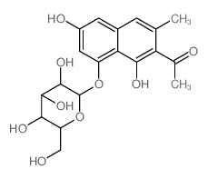 CAS#: 23566-96-3， 2-Acetyl-3-Methyl-8-(beta-D-Glucopyranosyloxy)-1,6-Naphthalenediol
