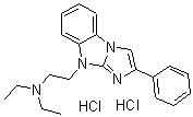 CAS#: 23572-32-9， 9-Diethylaminoethyl-2-phenyl-9H-imidazo[1,2-a]benzimidazole dihydrochloride