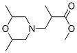 structure of CAS# 23573-99-1, Methyl alpha,2,6-Trimethyl-4-Morpholinepropionate;Methyl 3-(2,6-Dimethylmorpholin-4-Yl)-2-Methyl-Propanoate;3-(2,6-Dimethyl-4-Morpholinyl)-2-Methylpropanoic Acid Methyl Ester;3-(2,6-Dimethylmorpholin-4-Yl)-2-Methyl-Propionic Acid Methyl Ester