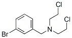 结构式 CAS# 2361-59-3, N-[(3-溴苯基)甲基]-2-氯-N-(2-氯乙基)乙胺