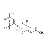 structure of CAS# 23677-93-2, Copper (E)-1,1,1-Trifluoro-4-Oxo-Pent-2-En-2-Olate