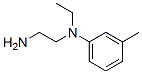 structure of CAS# 23730-69-0, N-(2-Aminoethyl)-N-Ethyl-m-Toluidine;N-Ethyl-N'-Phenyl-Ethane-1,2-Diamine;Ethyl-[2-(Phenylamino)Ethyl]Amine;1551 F