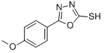 structure of CAS# 23766-26-9, 5-(4-Methoxyphenyl)-1,3,4-oxadiazole-2-thione;Bim-0012187.P001;Stock5s-03041;Bim-0008512.P001