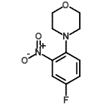 结构式 CAS# 238418-75-2, 4-(4-氟-2-硝基苯基)吗啉