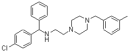 CAS#: 23905-13-7， 1-[2-[(4-Chloro-alpha-Phenylbenzyl)Amino]Ethyl]-4-(3-Methylphenylmethyl)Piperazine