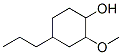 CAS 登录号：23950-98-3， 2-甲氧基-4-丙基环己烷-1-醇