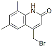 结构式 CAS# 23976-55-8, 4-溴甲基-6,8-二甲基-2(1H)-喹诺酮
