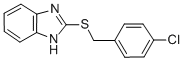 CAS 登录号：23976-76-3， 2-(4-氯苄基硫代)-1H-苯并[d]咪唑