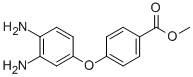 structure of CAS# 24002-80-0, Methyl 4-(3,4-Diaminophenoxy)Benzenecarboxylate;4-(3,4-Diaminophenoxy)Benzoic Acid Methyl Ester;4T-0326;Zinc00169273