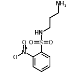 结构式 CAS# 240423-09-0, N-(3-氨基丙基)-2-硝基苯磺酰胺