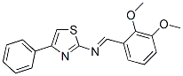 CAS#: 24051-00-1， 2-[(2,3-Dimethoxybenzylidene)Amino]-4-Phenylthiazole