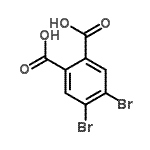 structure of CAS# 24063-28-3, 4,5-Dibromophthalic Acid;4,5-dibromo phthalic acid;4,5-dibromobenzene-1,2-dicarboxylic acid;4,5-Dibromophthalic acid