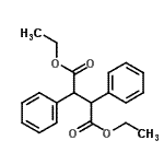 结构式 CAS# 24097-93-6, 2,3-二苯基琥珀酸二乙基酯