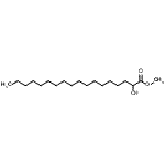 structure of CAS# 2420-35-1, Methyl 2-Hydroxyoctadecanoate;[2420-35-1];DL-α-Hydroxystearic acid methyl ester;Methyl (±)-2-hydroxystearate