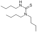 结构式 CAS# 2422-88-0, N,N,N'-三丁基-硫脲