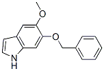 结构式 CAS# 2426-59-7, 5-甲氧基-6-(苯基甲氧基)-1H-吲哚