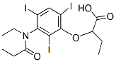 CAS 登录号：24340-25-8， 2-[3-(N-乙基丙酰基氨基)-2,4,6-三碘苯氧基]丁酸