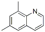 structure of CAS# 2436-93-3, 6,8-Dimethylquinoline;Quinoline, 6,8-Dimethyl-;Inchi=1/C11h11n/C1-8-6-9(2)11-10(7-8)4-3-5-12-11/H3-7H,1-2H