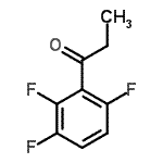 structure of CAS# 243666-18-4, 1-(2,3,6-Trifluorophenyl)-1-Propanone;2,3,6-TRIFLUOROPROPIOPHENONE;MFCD00061222;ZINC05226311