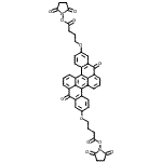 CAS#: 243670-15-7， 1,1'-{(8,16-Dioxo-8,16-Dihydrodibenzo[A,J]Perylene-2,10-Diyl)Bis[Oxy(1-Oxo-4,1-Butanediyl)Oxy]}Di(2,5-Pyrrolidinedione)