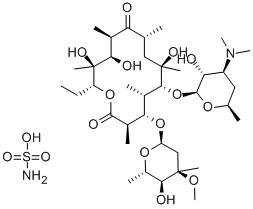 CAS#: 24380-21-0， Erythromycin Sulfamate