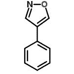 结构式 CAS# 2439-92-1, 4-苯基-1,2-恶唑