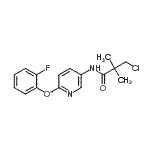 CAS#: 243963-22-6， 3-Chloro-N-[6-(2-Fluorophenoxy)-3-Pyridinyl]-2,2-Dimethylpropanamide
