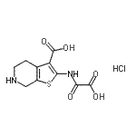 CAS#: 243967-42-2， 2-[(Carboxycarbonyl)Amino]-4,5,6,7-Tetrahydrothieno[2,3-c]Pyridine-3-Carboxylic Acid Hydrochloride (1:1)