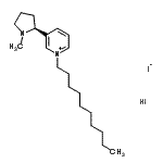 CAS#: 244025-06-7， 1-Decyl-3-[(2S)-1-Methyl-2-Pyrrolidinyl]Pyridinium Iodide Hydroiodide (1:1:1)