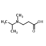 structure of CAS# 244190-31-6, N-Isopropyl-N-Methyl-beta-Alanine;3-(isopropyl(methyl)amino)propanoic acid;3-[methyl(methylethyl)amino]propanoic acid;N-isopropyl-N-methyl-β-alanine