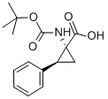 CAS#: 244205-60-5， (1R,2S)-N-Boc-1-Amino-2-Phenylcyclopropanecarboxylic Acid