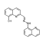 CAS#: 24430-56-6， 2-[(E)-(8-Quinolinylhydrazono)Methyl]-8-Quinolinol