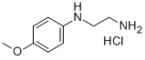 structure of CAS# 24455-93-4, N1-(4-Methoxyphenyl)-1,2-Ethanediamine;N-(2-Aminoethyl)-N-(4-Methoxyphenyl)Amine;N1-(4-Methoxy-Phenyl)-Ethane-1,2-Diamine;1,2-Ethanediamine, N-(4-Methoxyphenyl)-