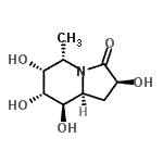 CAS#: 244612-32-6， (2S,5S,6R,7R,8R,8aS)-2,6,7,8-Tetrahydroxy-5-Methylhexahydro-3(2H)-Indolizinone