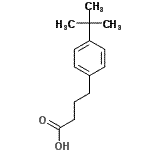 CAS#: 24475-36-3， 4-[4-(2-Methyl-2-Propanyl)Phenyl]Butanoic Acid