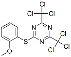 CAS#: 24478-02-2， 2-[(2-Methoxyphenyl)Thio]-4,6-Bis(Trichloromethyl)-1,3,5-Triazine