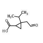 CAS#: 244793-42-8， 2-Isopropyl-2-(2-Oxoethyl)Cyclopropanecarboxylic Acid