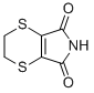 structure of CAS# 24519-85-5, 5,6-Dihydro-1,4-Dithiin-2,3-Dicarboximide;2,3-Dihydro-[1,4]Dithiino[2,3-C]Pyrrole-5,7-Quinone;5H-1,4-Dithiino[2,3-C]Pyrrole-5,7(6H)-Dione, 2,3-Dihydro-;Nsc179792