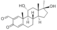 CAS#: 2454-11-7， (11a,17b)-11,17-Dihydroxy-17-methyl-3-oxo-Androsta-1,4-diene-2-carboxaldehyde