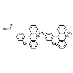structure of CAS# 24554-43-6, Dibromopalladium - Tris(2-Methylphenyl)Phosphine (1:2);DIBROMOBIS(TRI-O-TOLYLPHOSPHINE)PALLADIUM(II)