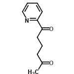 structure of CAS# 246160-12-3, 1-(2-Pyridinyl)-1,5-Hexanedione;1-(2-pyridyl)hexan-1,5-dione