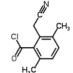 CAS#: 24634-05-7， 2-(Cyanomethyl)-3,6-Dimethylbenzoyl Chloride