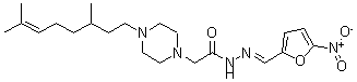 CAS#: 24637-26-1， N'-[(5-Nitrofuran-2-Yl)Methylene]-4-(3,7-Dimethyl-6-Octenyl)-1-Piperazineacetic Acid Hydrazide