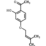 CAS#: 24672-83-1， 1-{2-Hydroxy-4-[(3-Methyl-2-Buten-1-Yl)Oxy]Phenyl}Ethanone