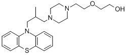 结构式 CAS# 2470-73-7, 2-[2-[4-(2-甲基-3-吩噻嗪-10-基丙基)哌嗪-1-基]乙氧基]乙醇
