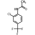 structure of CAS# 247170-19-0, N-[2-Chloro-4-(Trifluoromethyl)Phenyl]Acetamide;2'-Chloro-4'-(trifluoromethyl)acetanilide;2-CHLORO-4-(TRIFLUOROMETHYL)ACETANILIDE;2'-Chloro-4'-(trifluoromethyl)acetanilide 95+%