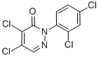 structure of CAS# 24725-65-3, 4,5-Dichloro-2-(2,4-Dichlorophenyl)-3(2H)-Pyridazinone;4,5-DICHLORO-2-(2,4-DICHLOROPHENYL)-2,3-DIHYDROPYRIDAZIN-3-ONE;4,5-DICHLORO-2-(2,4-DICHLOROPHENYL)PYRIDAZINE-3(2H)-ONE;4,5-DICHLORO-2-(2,4-DICHLOROPHENYL)-3(2H)-PYRIDAZINONE