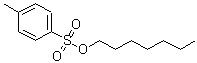 结构式 CAS# 24767-82-6, 4-甲基苯磺酸庚酯